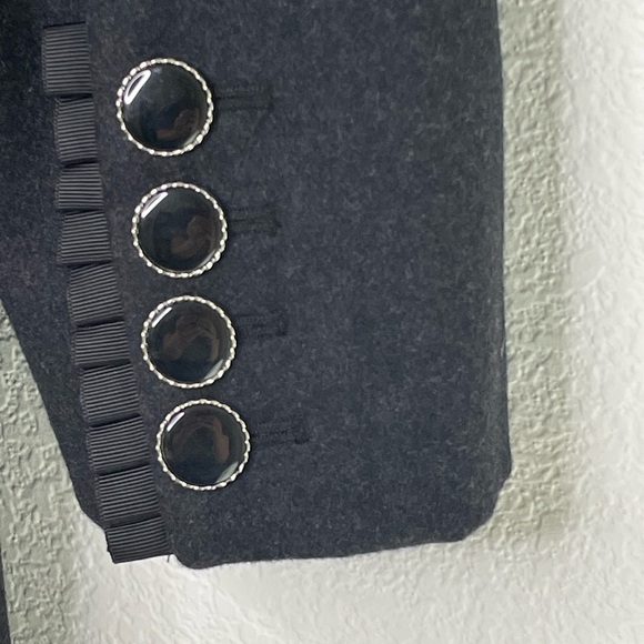 Betsey Johnson coat pea sz 8 charcoal gray fully lined - Picture 7 of 10